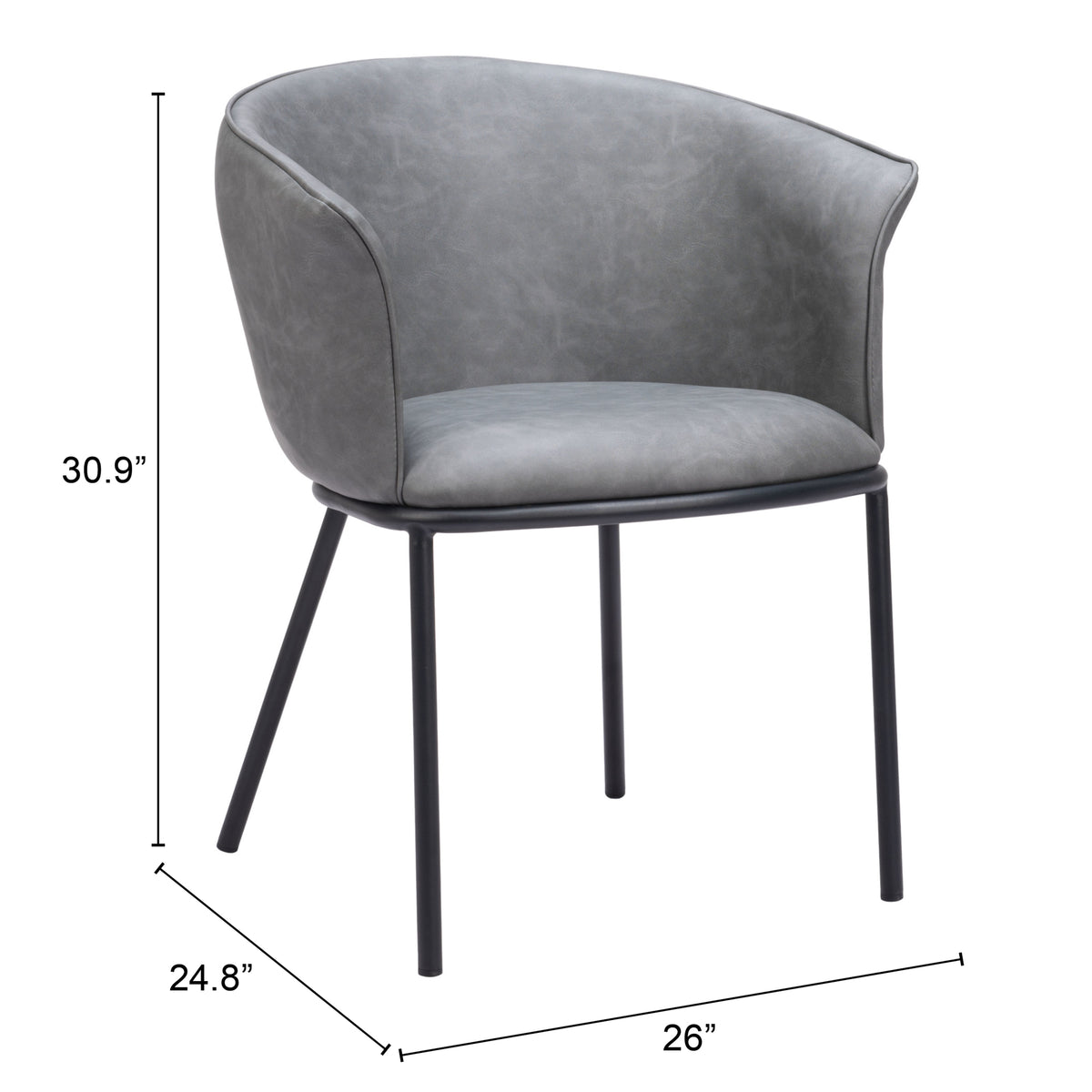 Garston Dining Chair in Gray