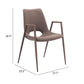 Desi Dining Chair (Set of 2) in Brown & Walnut