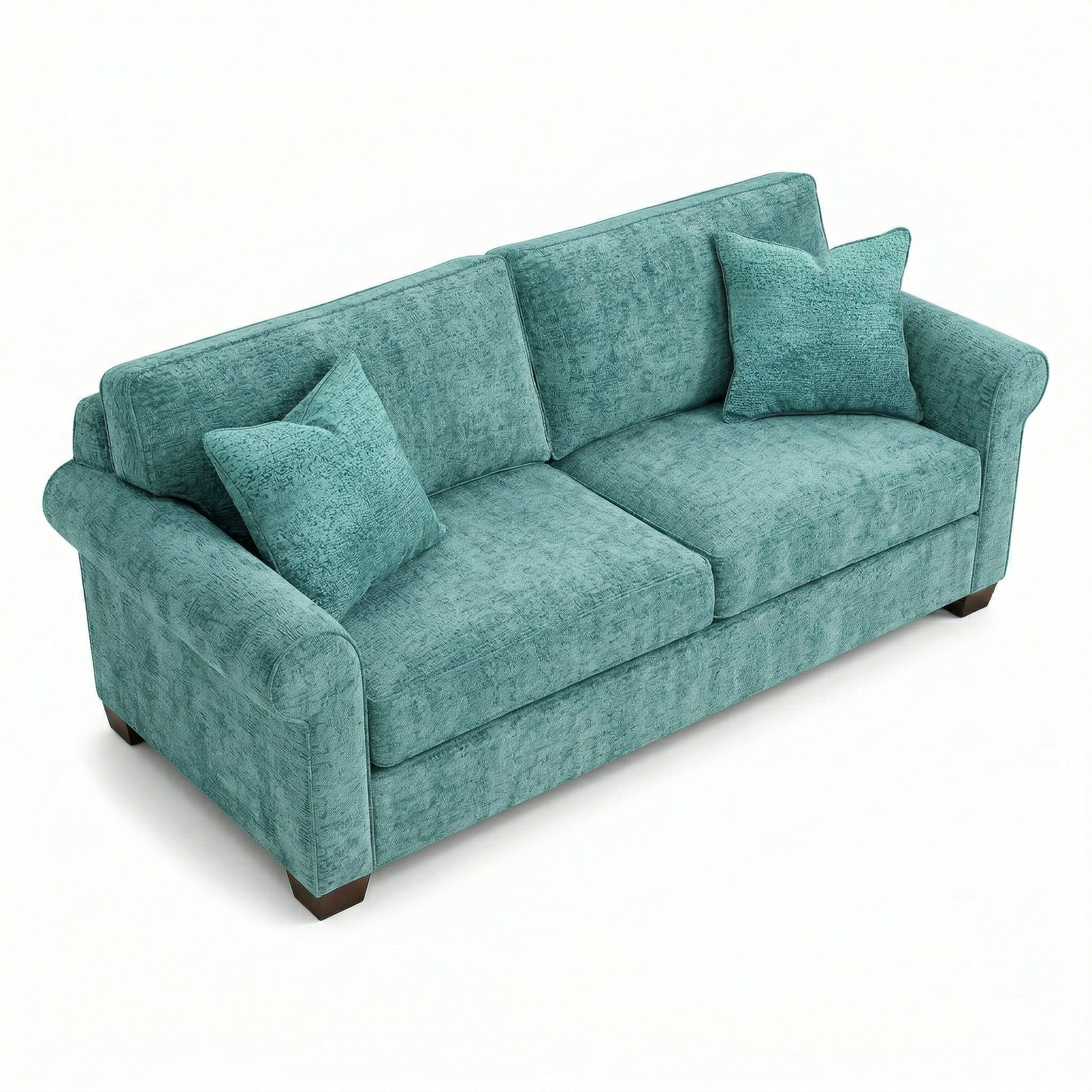 Irlanda Classic Sofa – 92" Rolled-Arm Made-in-USA Sofa - Hepburn Emerald - Fabric (8)