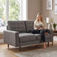 Noemi Tufted Fabric Sofa