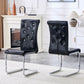 Kinsey Black, Electroplated Legs, Set of 2