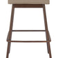 Divat Beige & Walnut Counter Stool (Set of 2)