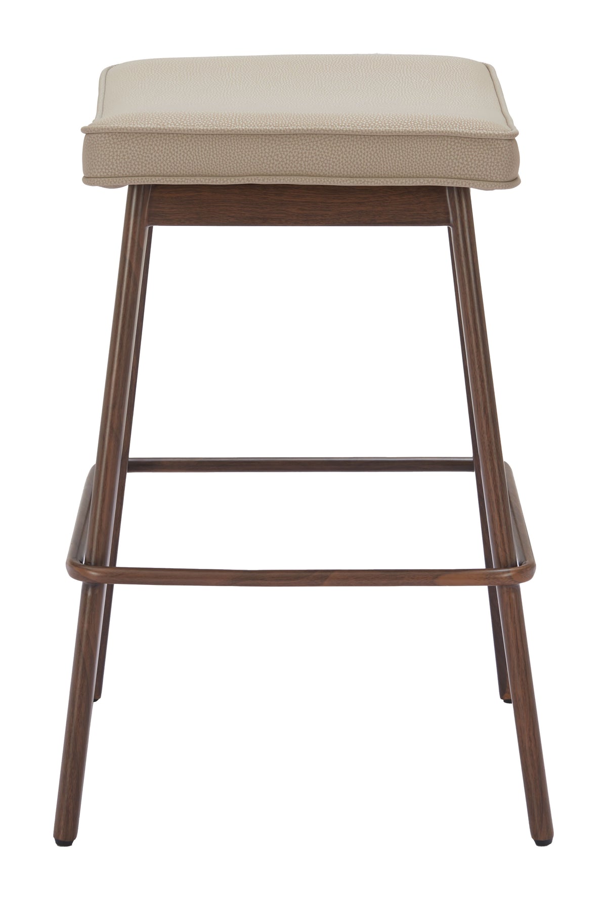 Divat Beige & Walnut Counter Stool (Set of 2)
