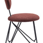 Novi Dining Chair (Set of 2) in Maroon Brown