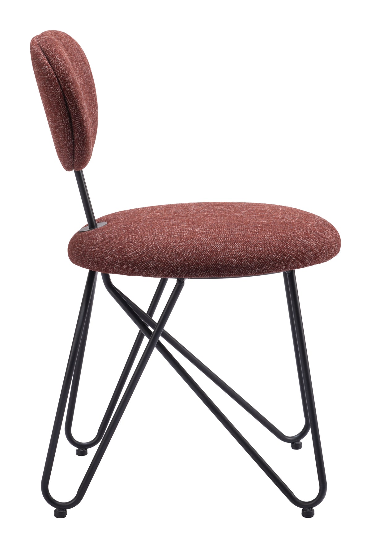 Novi Dining Chair (Set of 2) in Maroon Brown