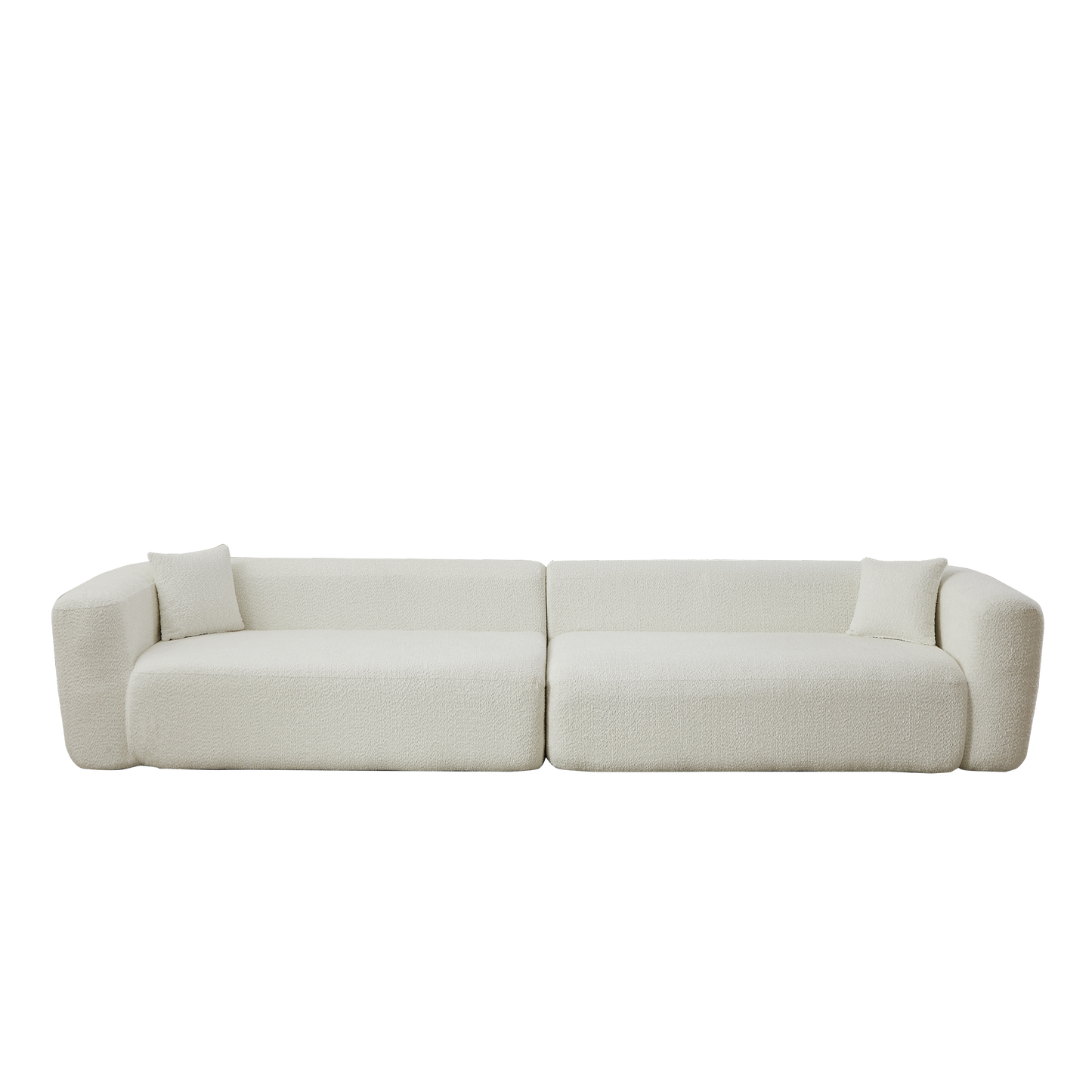 Halcyon beige chenille curved sectional sofa