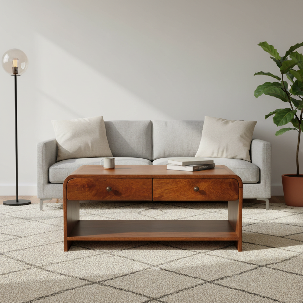 Aspen Chestnut Solid Wood Coffee Table