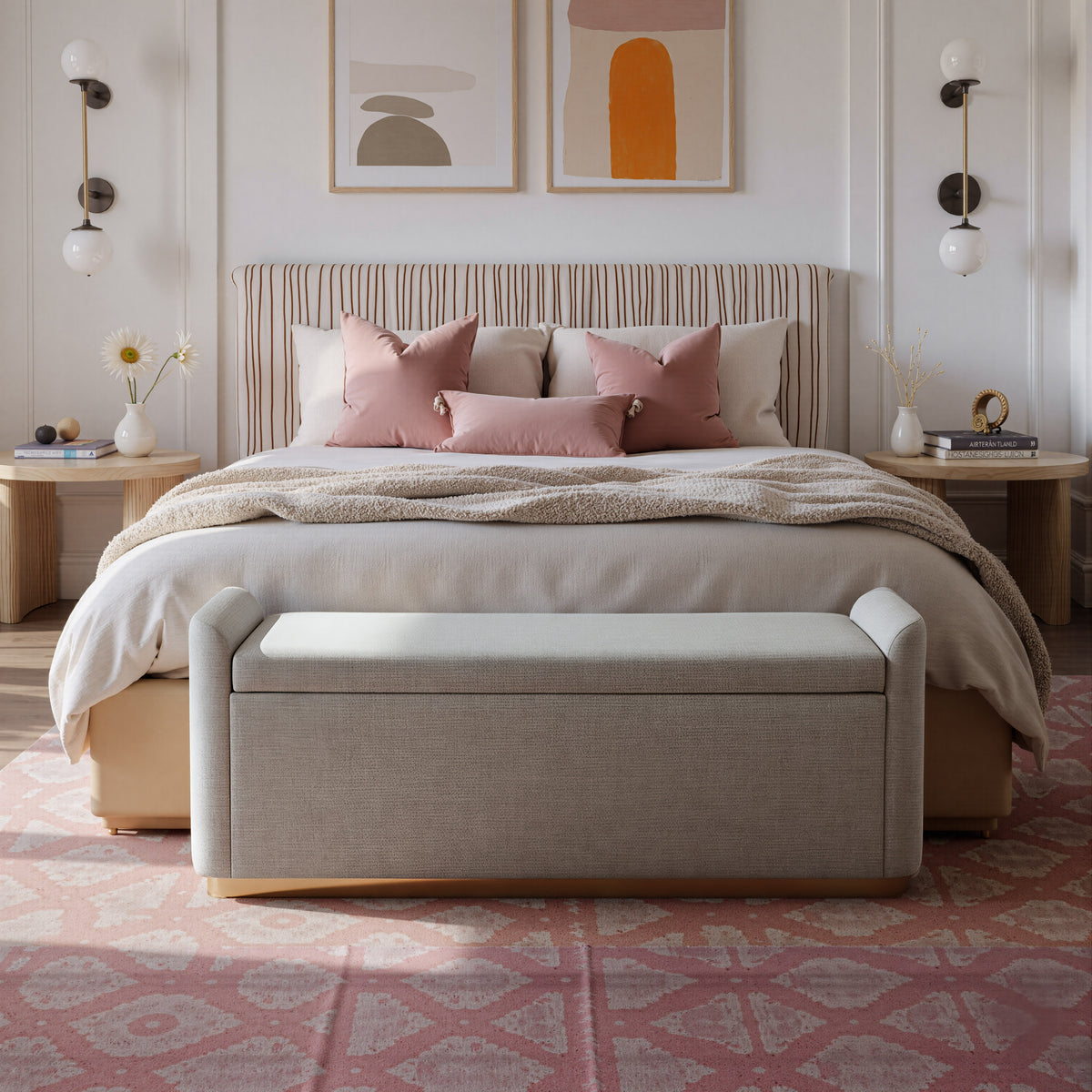 Dobo Gray Storage Bench