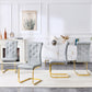 Kinsey Gray, Gold Legs, Set of 4