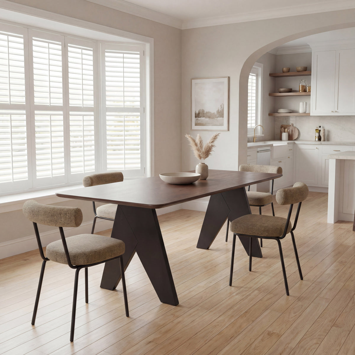 Lisse Espresso Rectangular Dining Table