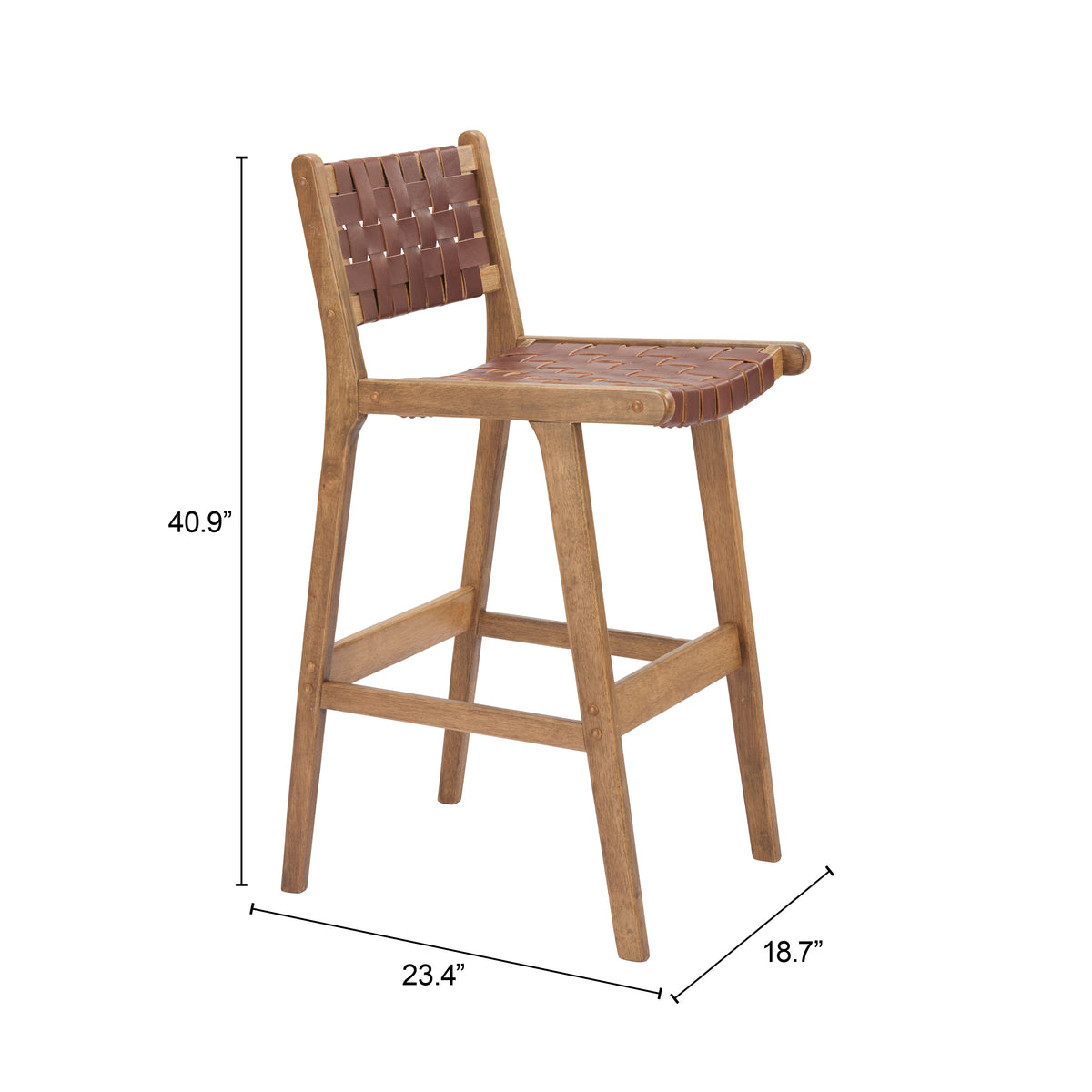 Feder Brown Barstool (Set of 2)