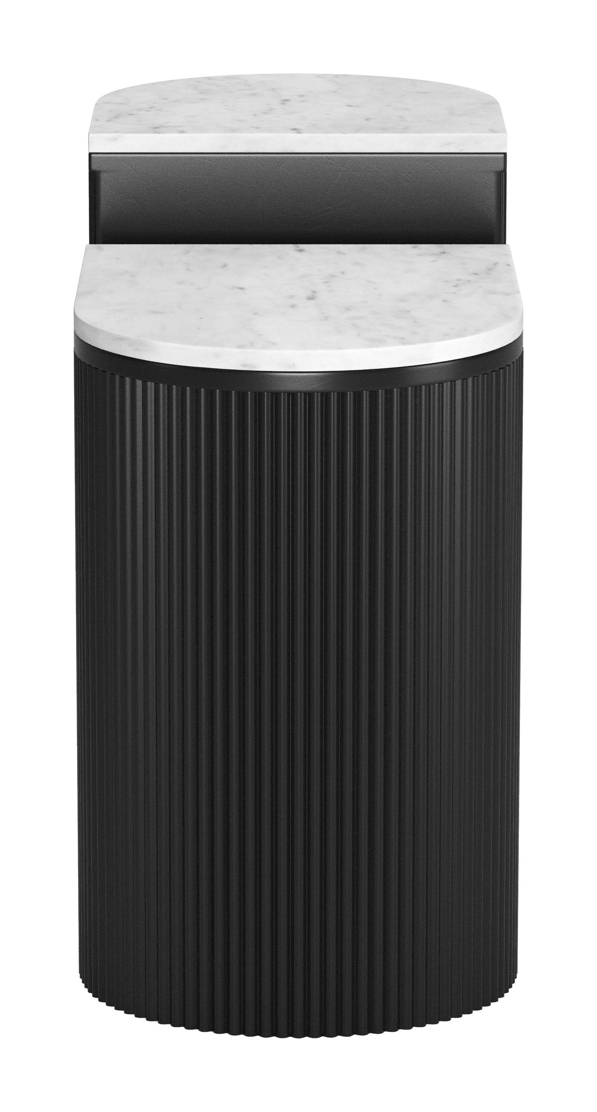 Ormara White & Black Side Table Set (2-Piece)
