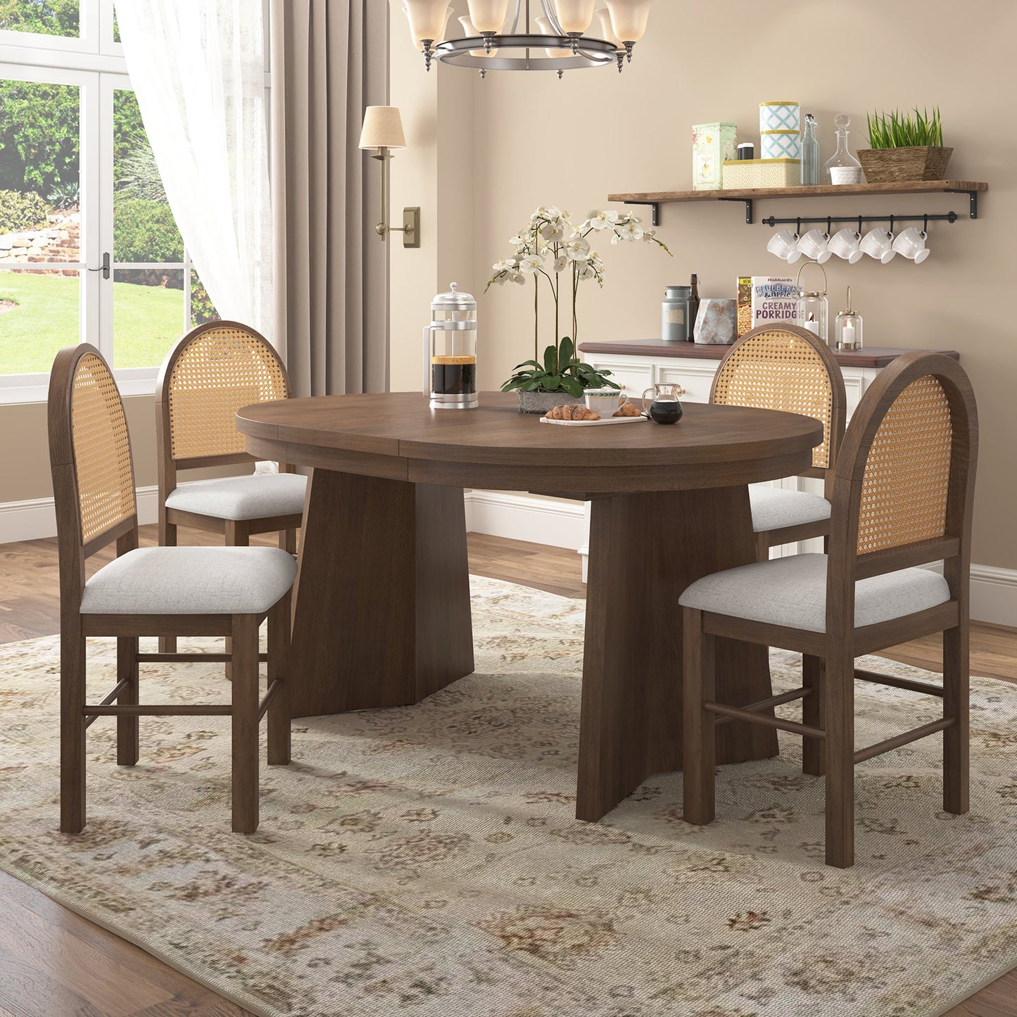 Wolfe Walnut & Beige