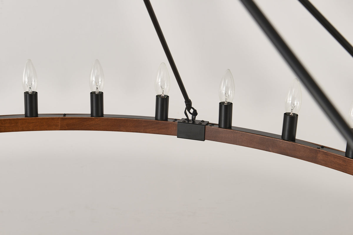 Vero Wagon Wheel Chandelier