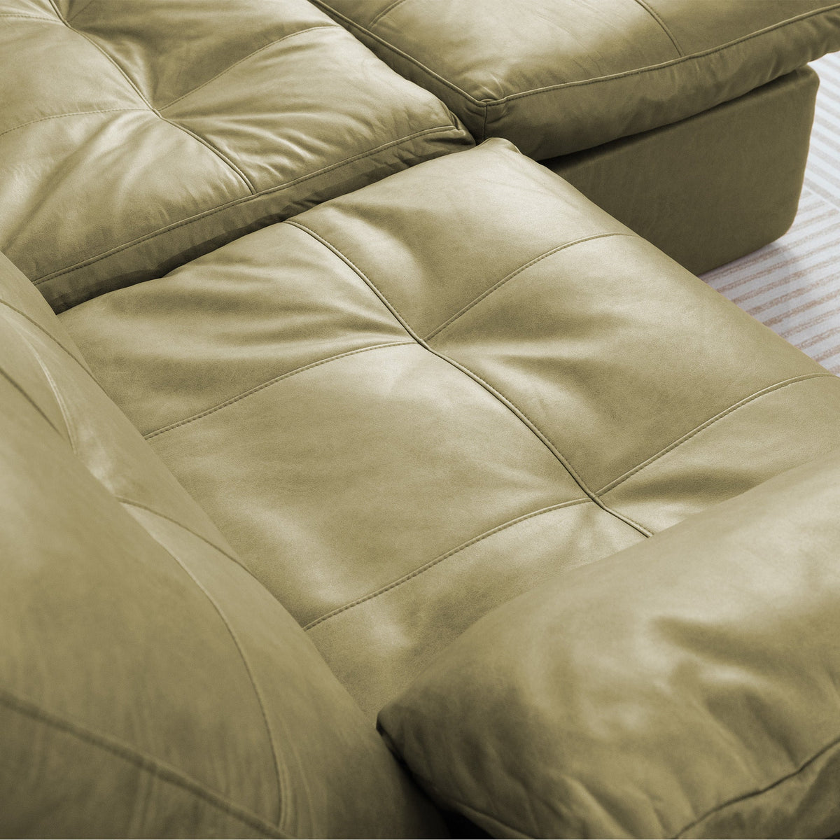 Delano Faux Leather Sectional Sofa