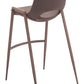 Desi Barstool (Set of 2) in Brown & Walnut