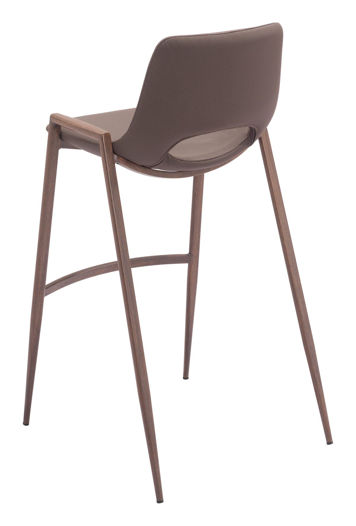 Desi Barstool (Set of 2) in Brown & Walnut