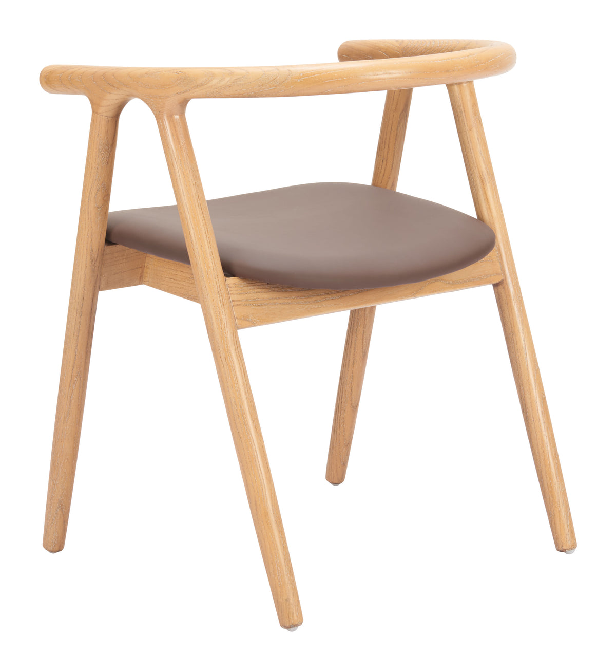 Peker Brown & Natural Dining Chair (Set of 2)