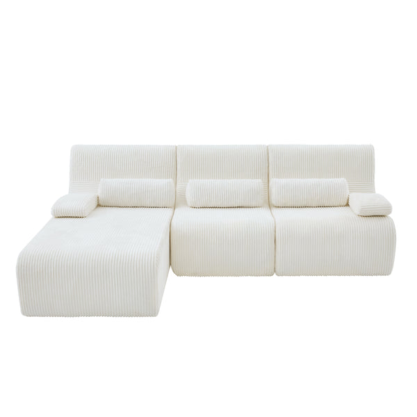 Emberlyn Corduroy L-Shaped Sectional – 98