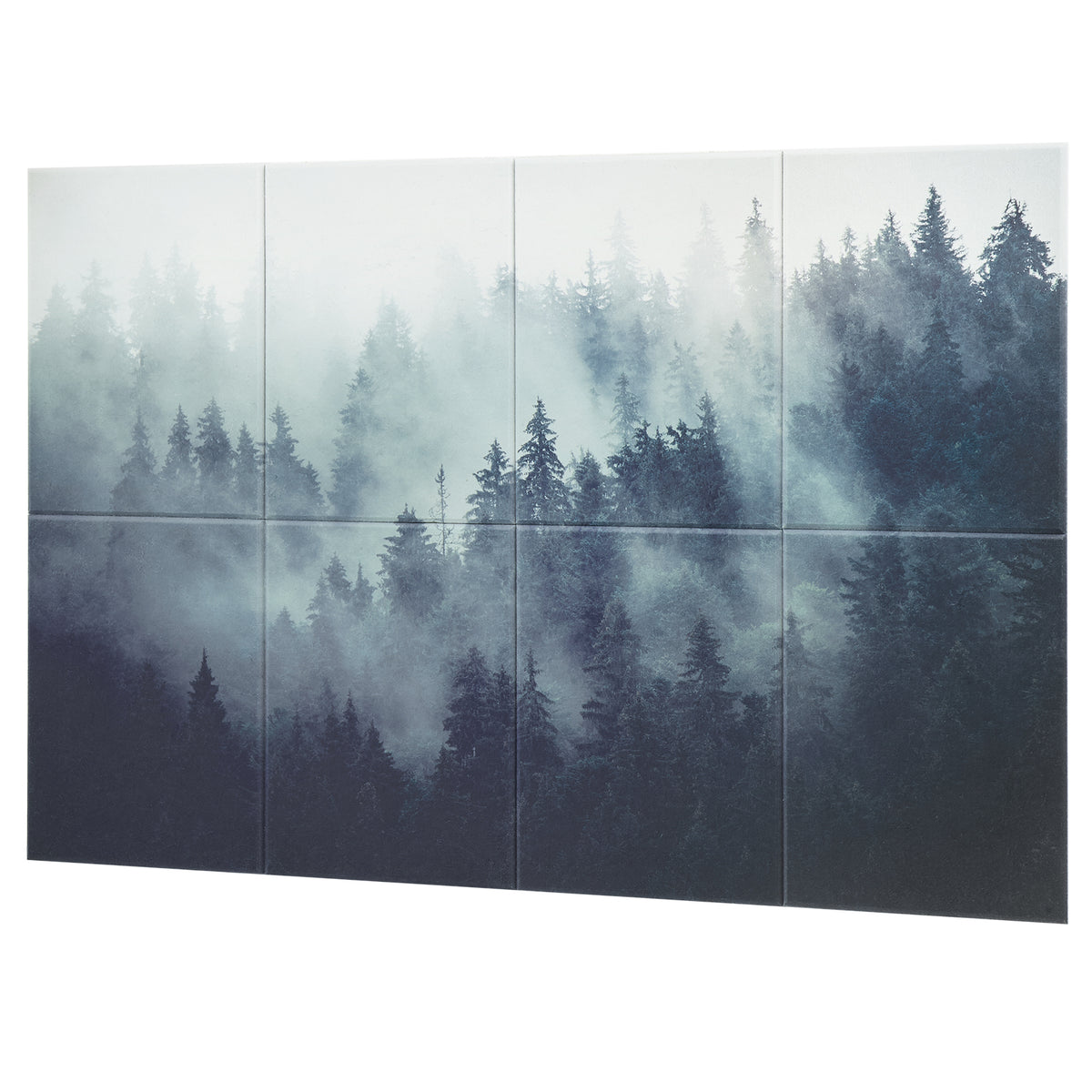 8-Pack Art Acoustic Panels, 63 x 23.62 x 0.4 in Soundproof Wall Tiles