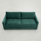 Damon American-Made Sofa – 92" Custom-Fabric Sofa - Velvet Antique Kelly Green - Velvet (8)