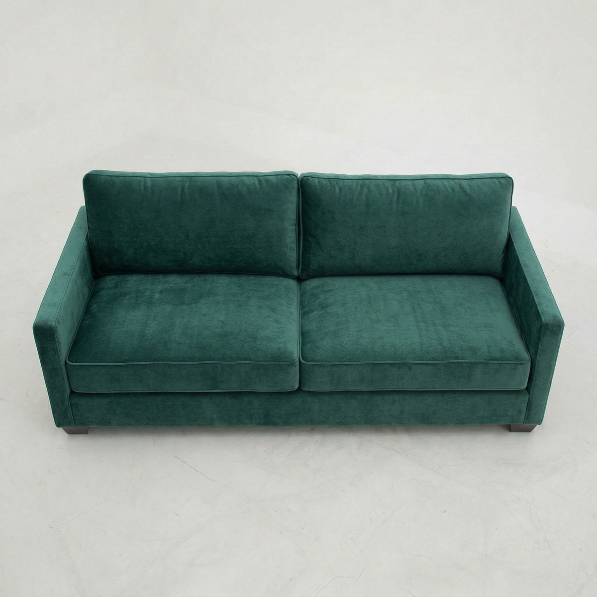 Damon American-Made Sofa – 92" Custom-Fabric Sofa - Velvet Antique Kelly Green - Velvet (8)