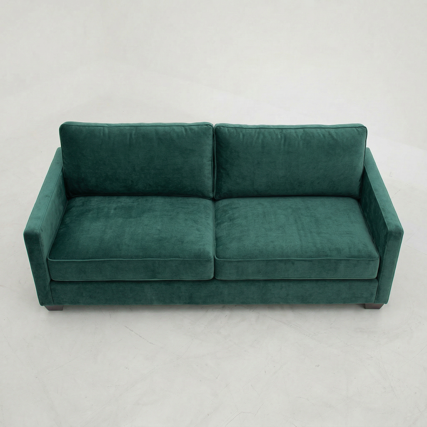 Damon American-Made Sofa – 92" Custom-Fabric Sofa - Velvet Antique Kelly Green - Velvet (8)
