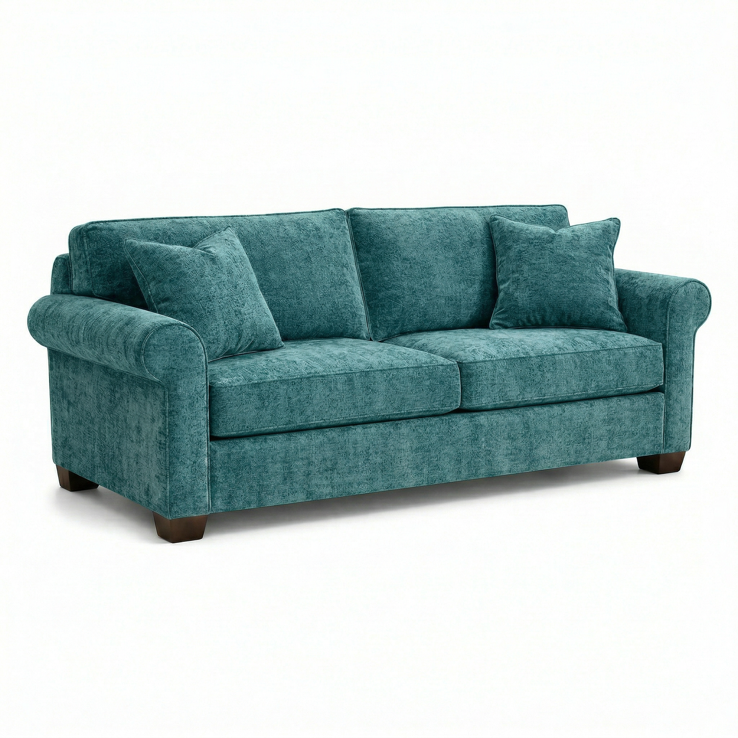 Irlanda Classic Sofa – 92" Rolled-Arm Made-in-USA Sofa - Hepburn Emerald - Fabric (7)
