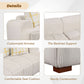 Modern Channel Tufted Corduroy Fabric Sofa 103.9'