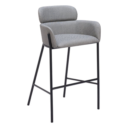 Bremor Barstool in Slate Gray