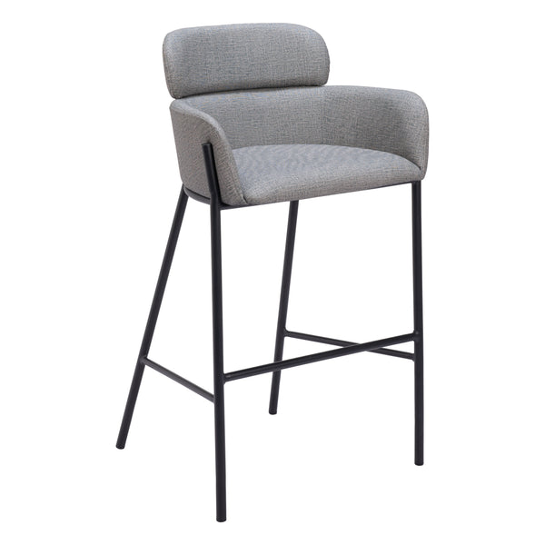 Bremor Barstool in Slate Gray