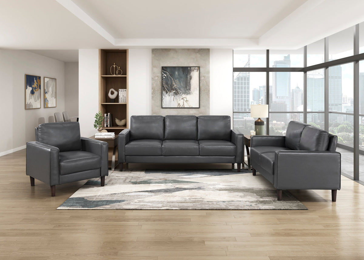 Thayer Faux Leather Sofa
