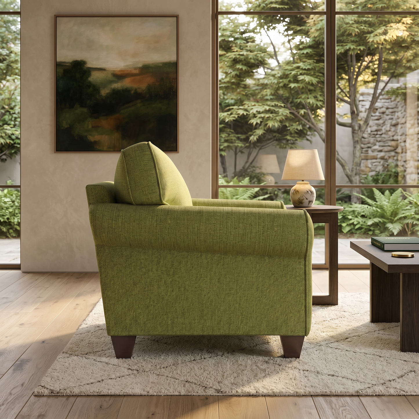 Augusta Sofa – Made in USA, Custom Fabric Options, 83" Classic Design - Notion Appletini - Fabric (4)