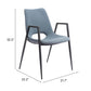 Desi Dining Chair (Set of 2) in Azure Gray