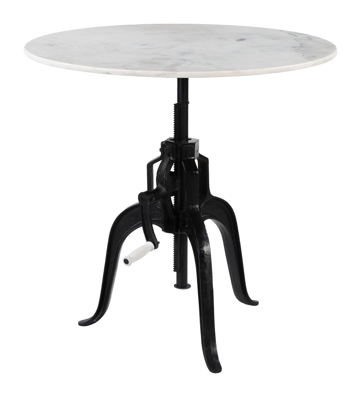 Mufid White & Black Bistro Table