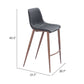Magnus Barstool (Set of 2) in Black & Walnut