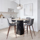 Magnus Barstool (Set of 2) in Slate Gray & Walnut