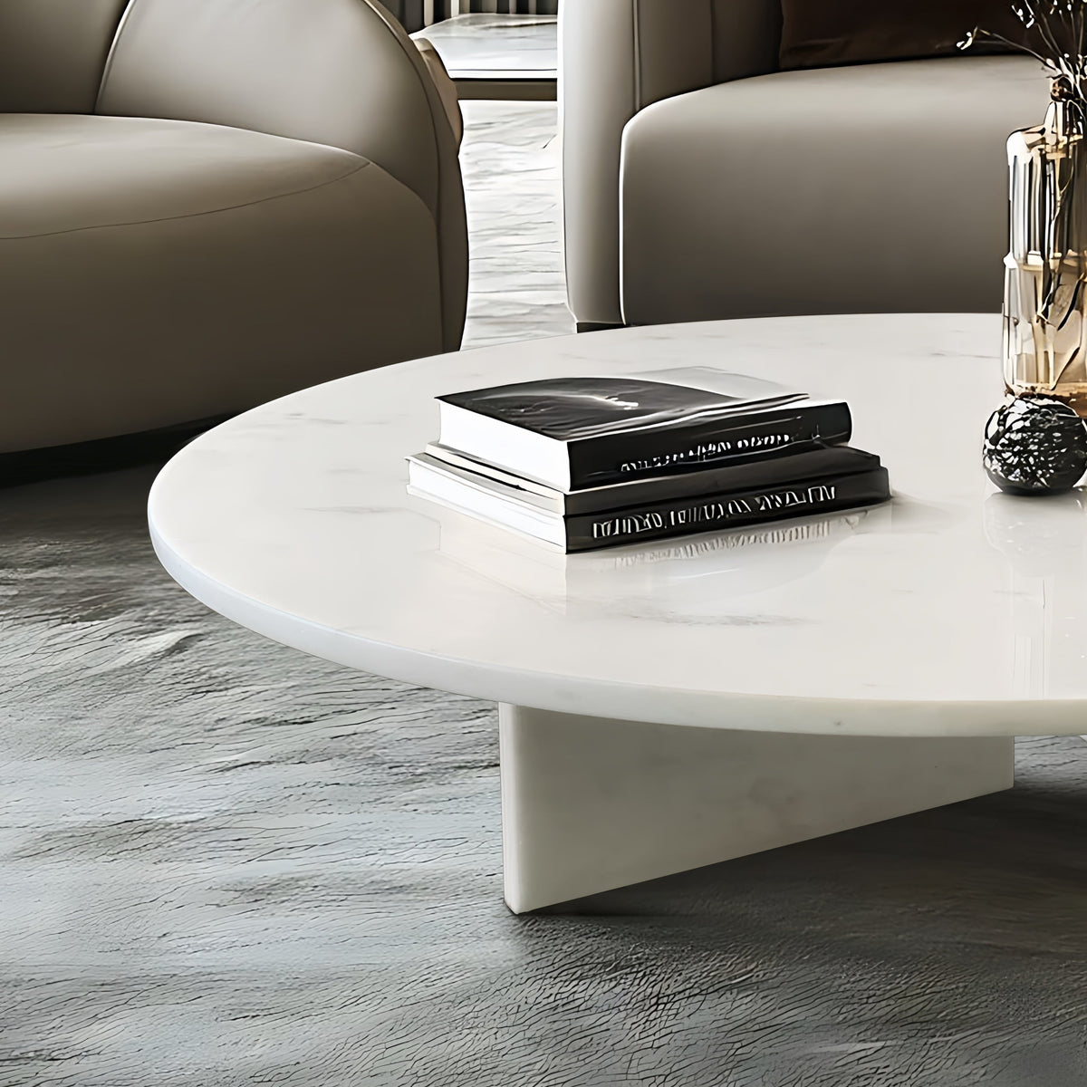 Vesna Marble Round Coffee Table