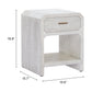 Yume Oak White Side Table