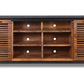 Graceland Solid Wood TV Stand Console, Black with Bourbon Finish 85" - Revel Sofa 