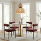 Fullerton White & Gold Dining Table