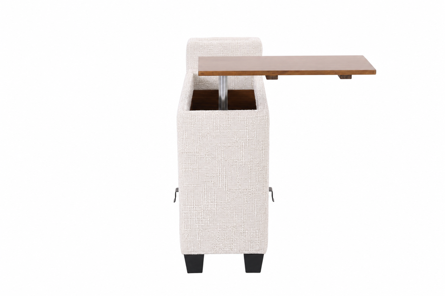 Faelan Curved Chenille Modular Sectional Sofa – 4-Seat Console Sofa with USB & Wireless Charging, 2 Colors - Beige (16)