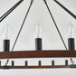 Vero Wagon Wheel Chandelier