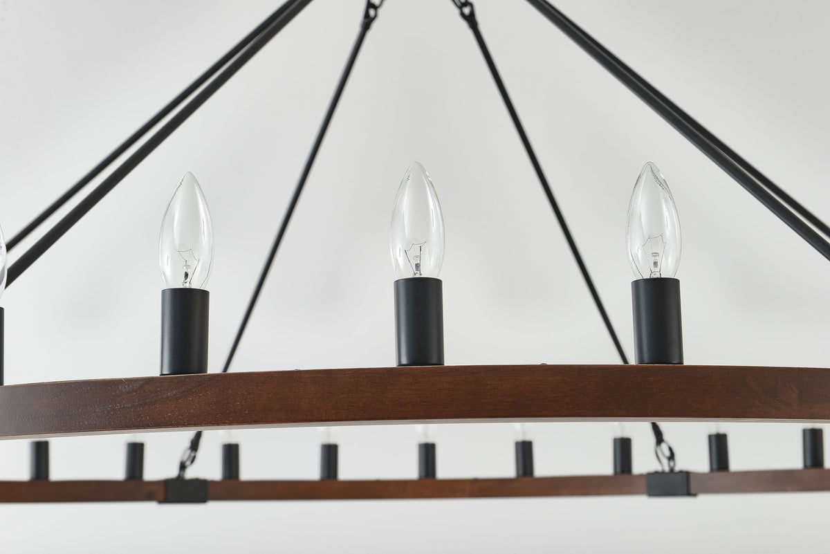 Vero Wagon Wheel Chandelier