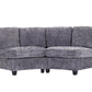 Sorrel Curved Modular Sectional Sofa – Chenille, 4 Colors - Gray (9)
