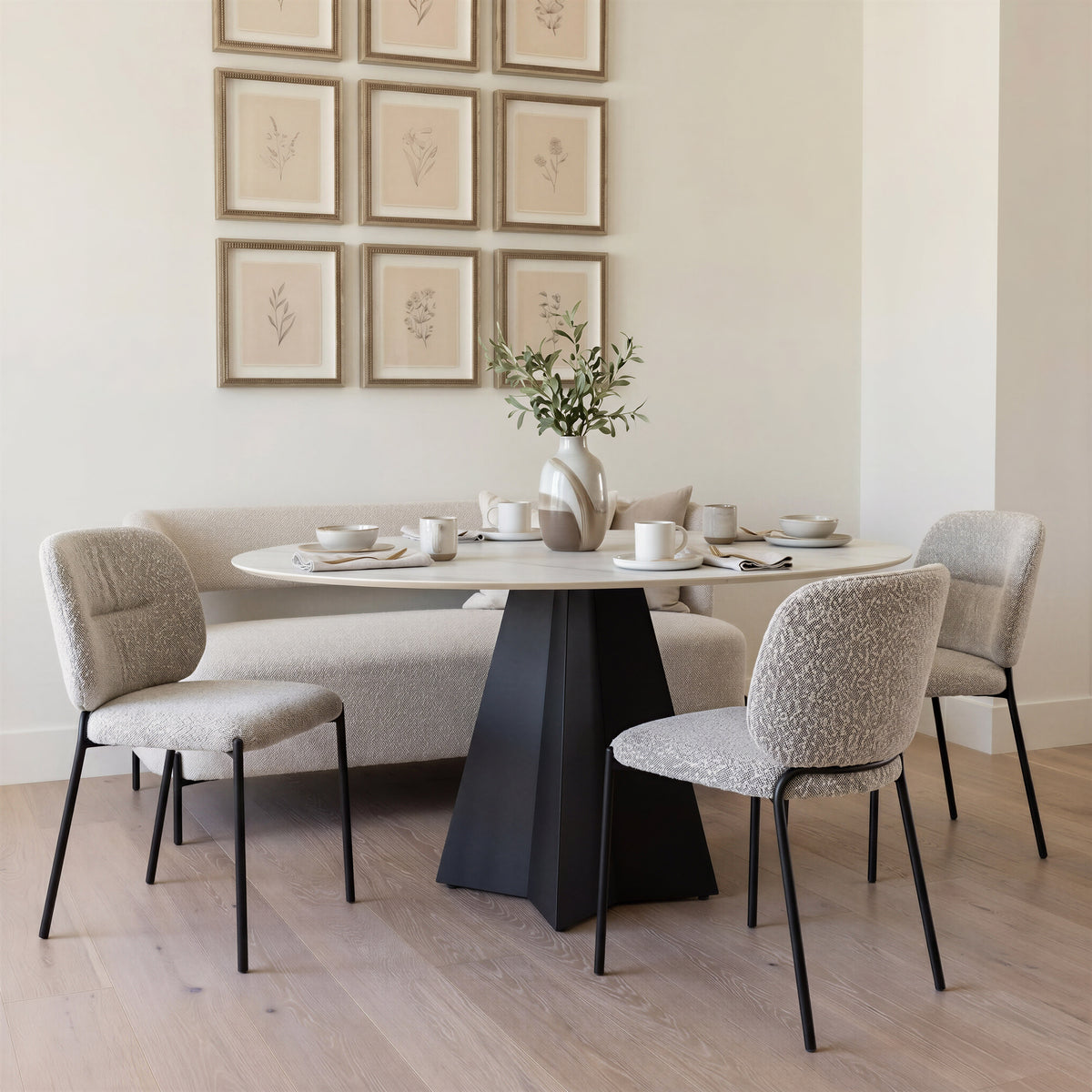 Plat Gray Dining Chair (Set of 2)