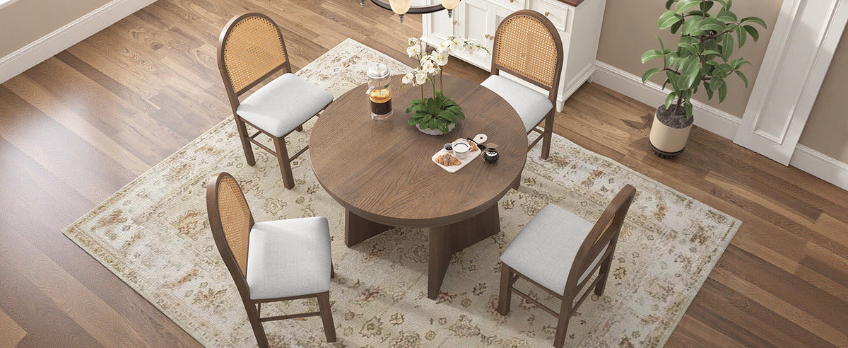 Wolfe Walnut & Beige