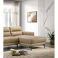 Top Grain Leather Right Facing Chaise Sofa Sectional 94"L