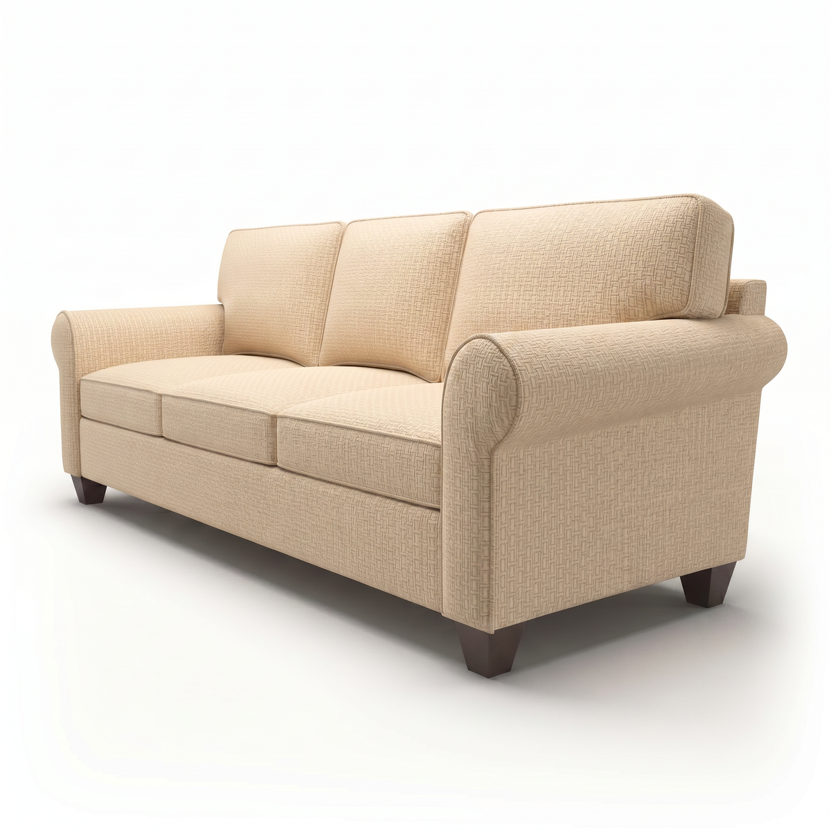 Augusta Sofa – Made in USA, Custom Fabric Options, 83" Classic Design - Redondo Oyster - Fabric (9)