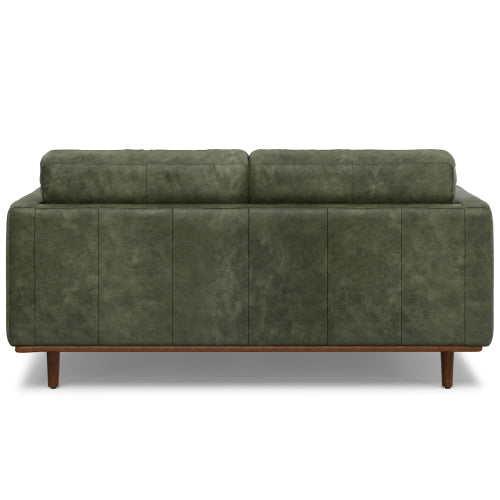 Morrison MCM Leather Sofa Loveseat 72' (2 Colors)